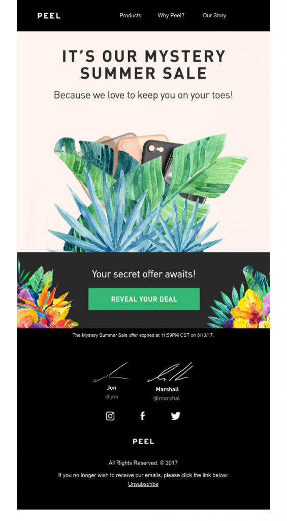 Promotional Emails - Sales Email - Peel