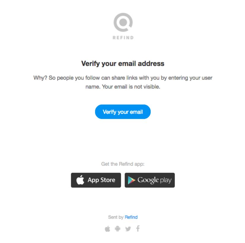 Transactional Emails - Opt-In Email - Refind