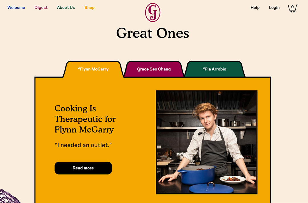 Ecommerce Website Content - Great Jones Cookware Example - Chainlink Relationship Marketing