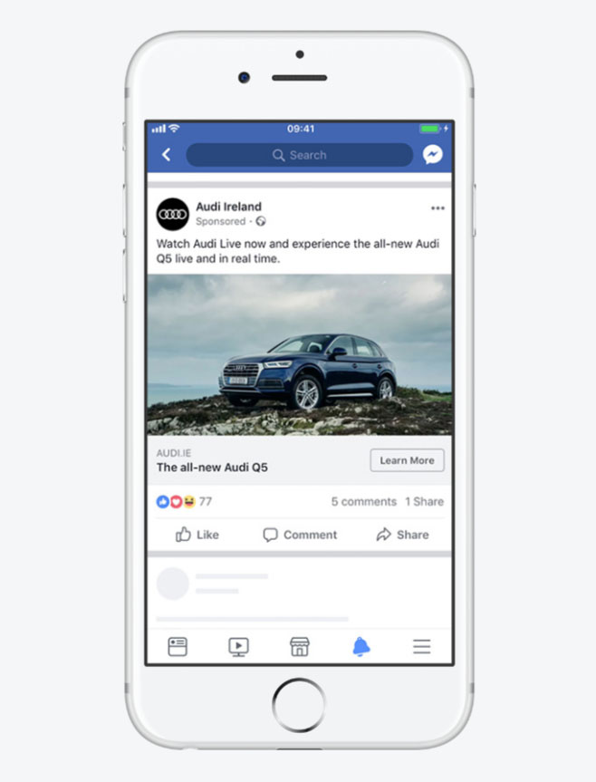 Facebook Mobile Ad Example - Chainlink Relationship Marketing