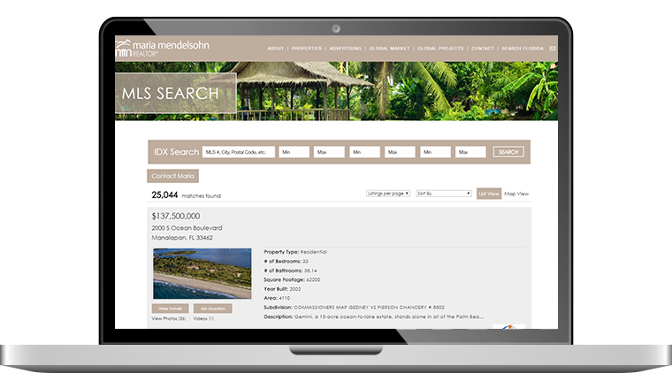 Custom MLS Search Integration