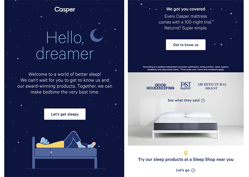 Onboarding Emails - Welcome Email - Casper