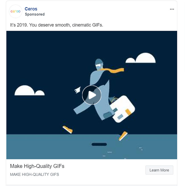 Facebook Ads - Software Ad Example - Ceros