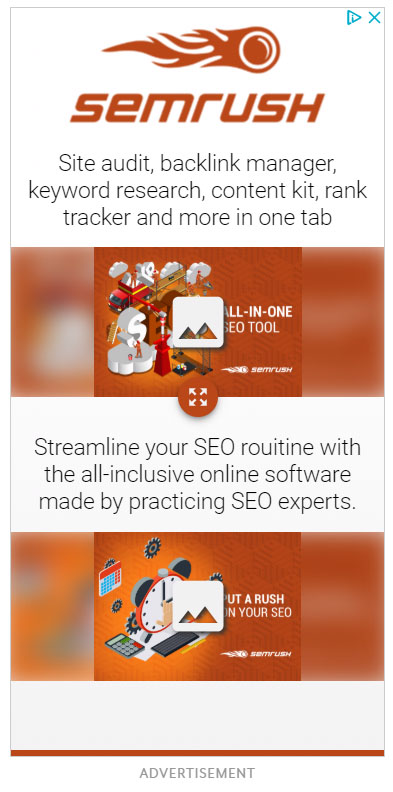 Software & Tech Company Google Display Ad Example -  SEMRush