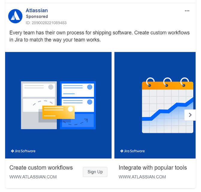 Facebook Ads - Business Tool Ad Example - Atlassisan