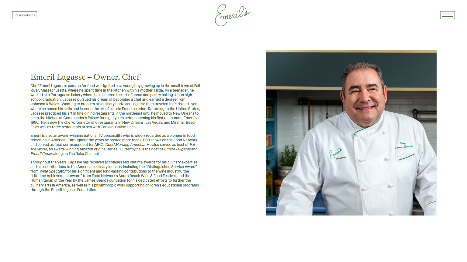 Emeril’s in New Orleans Project by Chainlink Marketing
