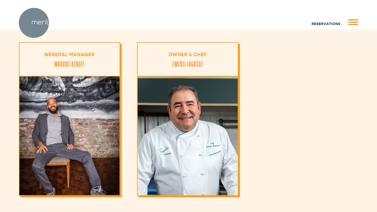 Scalable Restaurant Content | Meril by Emeril Lagasse Project